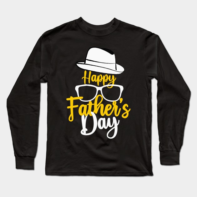 Happy Father's Day Tshirt Long Sleeve T-Shirt by Rezaul